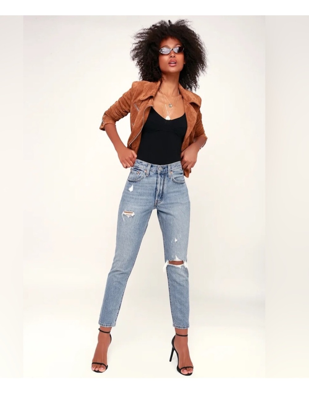 Levi’s 501 Skinny Jean - Light Blue Distressed High-Rise Jeans NWOT